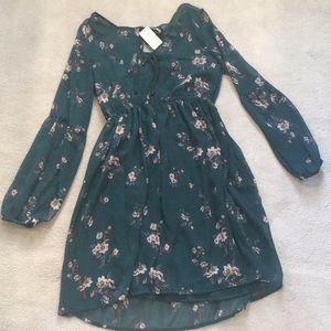 Tie Front Chiffon dress